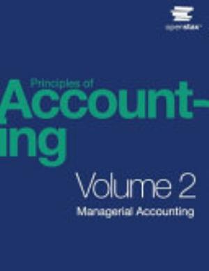Principles of Accounting, Volume 2